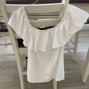 Lilly Pulitzer White off the Shoulder Top